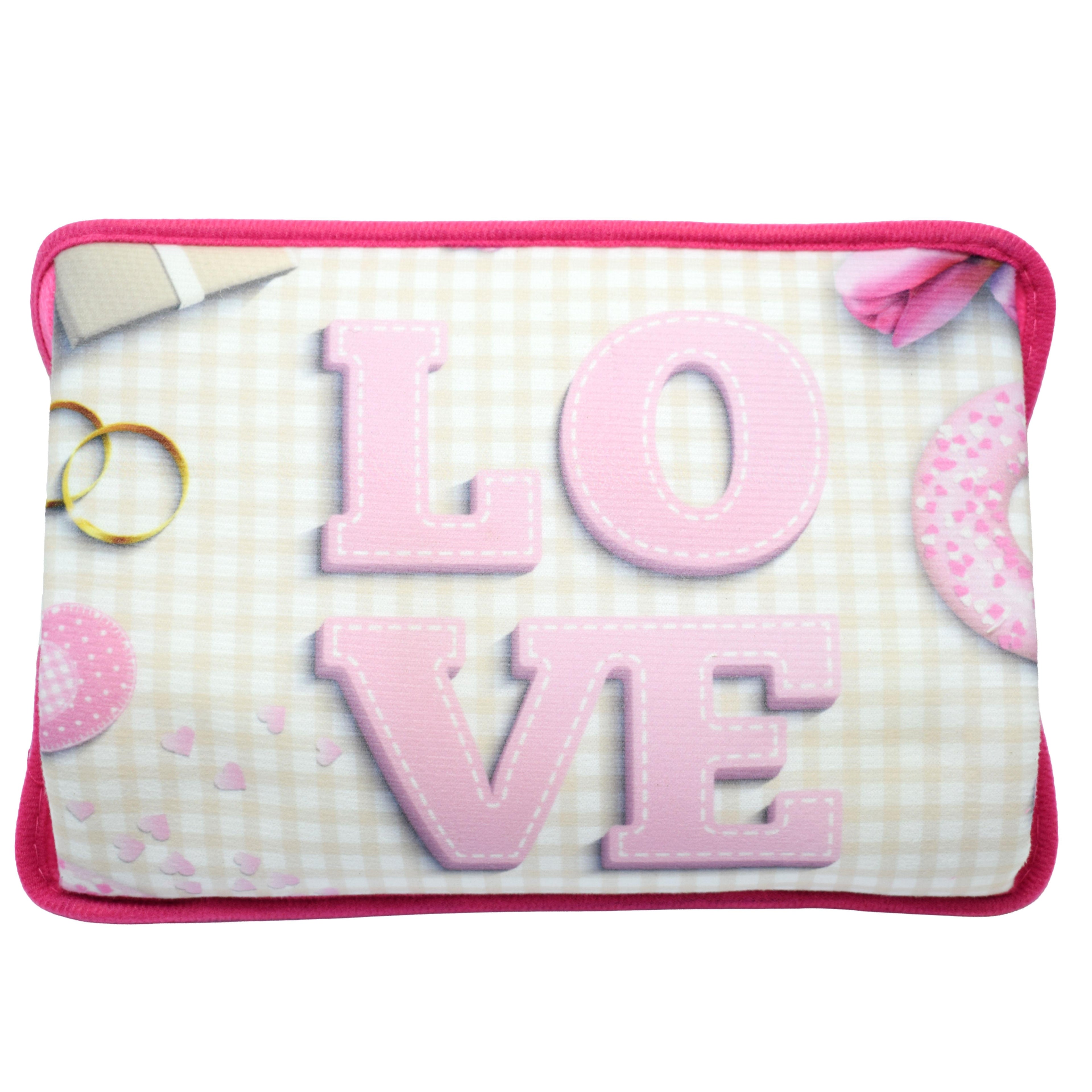 LOVE Borsa Acqua Calda Elettrica 500W Ricaricabile, Morbida e Portatile, Riscalda Mani e Piedi, Ideale per Relax, Dolori Mestruali e Regali Romantici, idea regalo per San Valentino, compleanni o anniversari