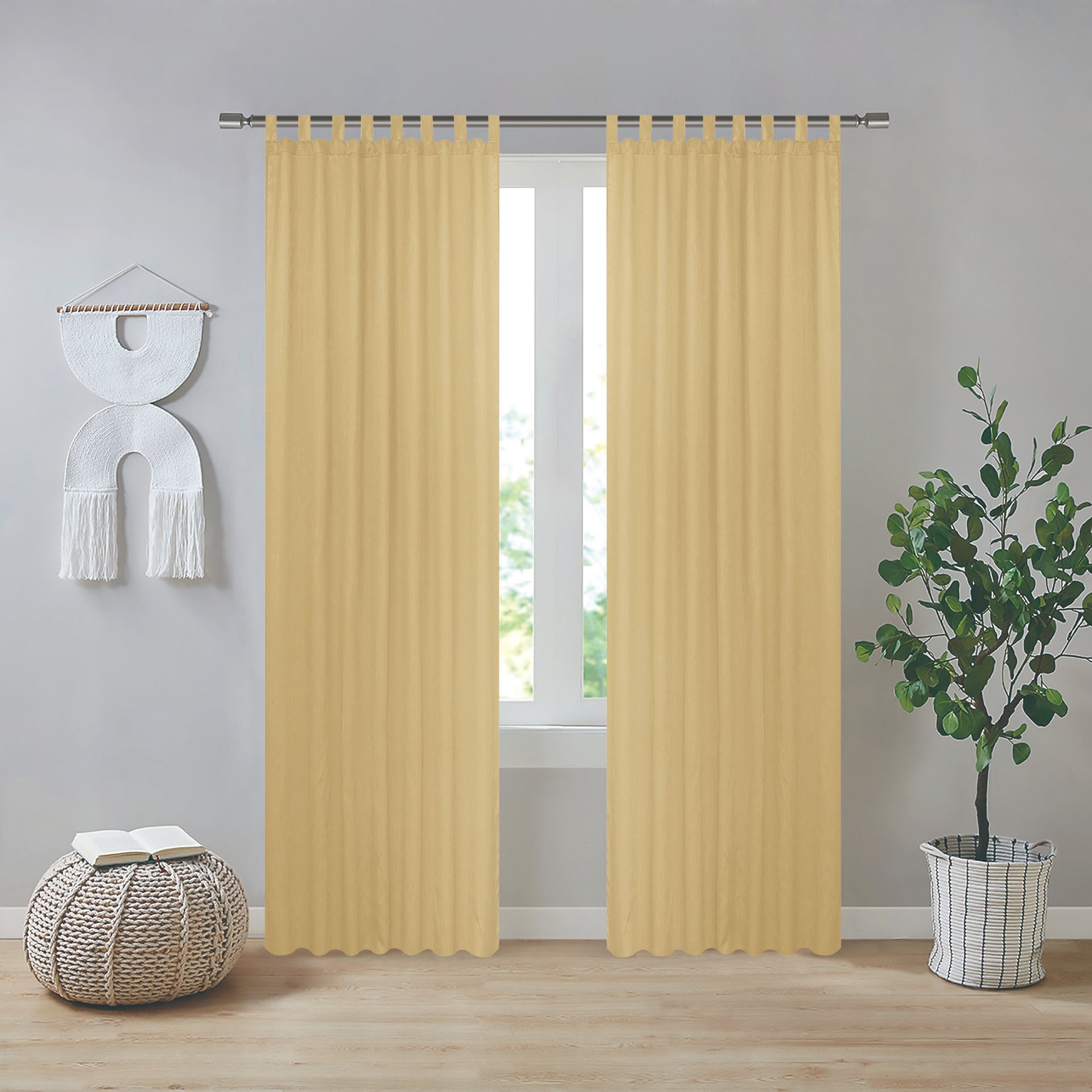 GD LOVES YOUR HOME Tenda per Casa STELLA 140×280 cm in Poliestere Effetto Lino con Passanti Superiori Rinforzati 10 Colori Moderni per Arredo Elegante