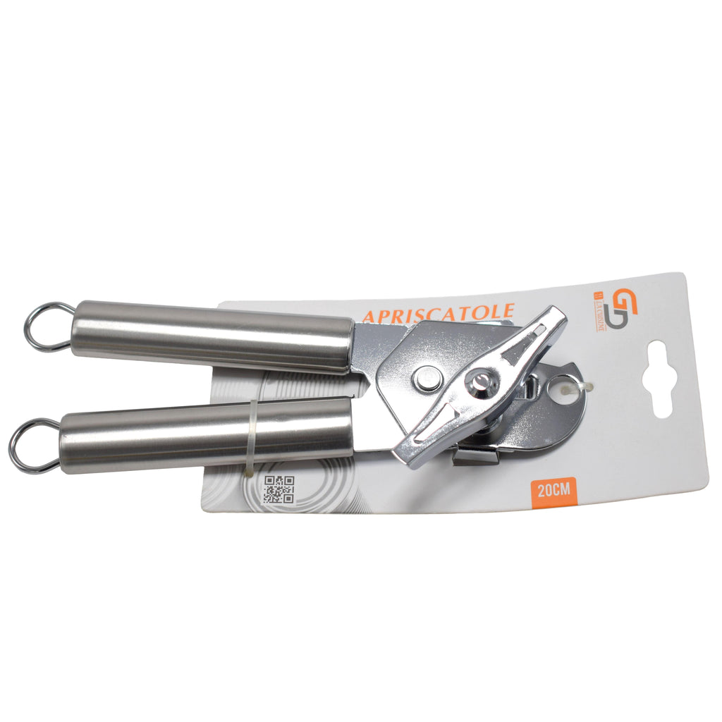 GD LA CUISINE Apriscatole Manuale 3-in-1 in Acciaio Inossidabile 20 cm – Taglio Preciso, Facile da Usare, Anti-Ruggine