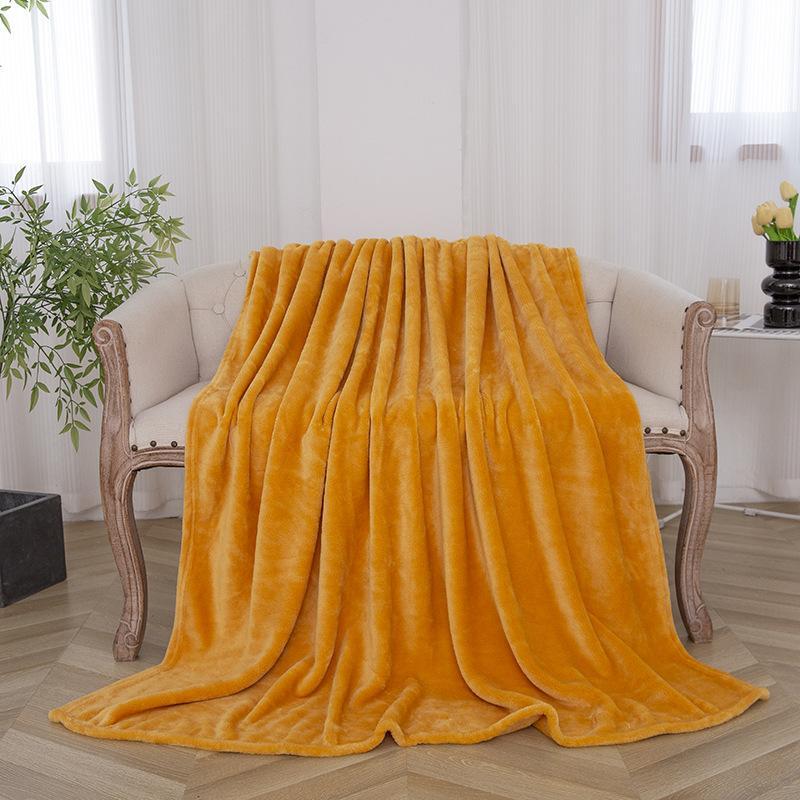 GD LOVES YOUR HOME Plaid Coperta in Pile (Flanella) – 130×160, 160×220, 220×240 – Coperta morbida e calda, leggera e asciugatura rapida; anti-pilling, lavabile in lavatrice – Tinta unita in vari colori per letto e divano