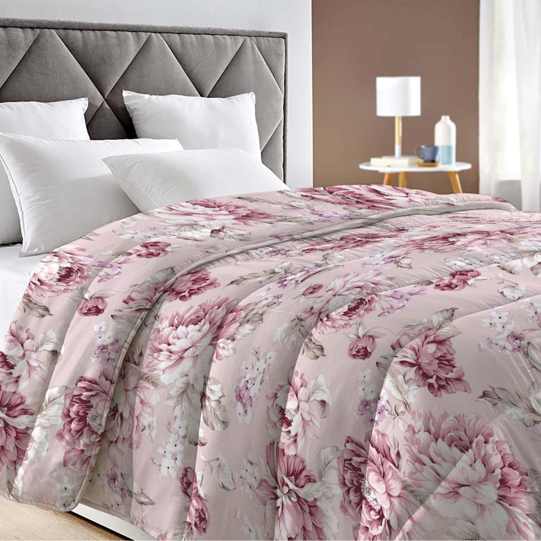 GD LOVES YOUR HOME Trapunta Leggera Matrimoniale Invernale 260×260 cm – MADE IN ITALY, Microfibra Mano Pesca, Anallergica e Duck Friendly – Coperta Imbottita con Bordatura Laser, Fantasie Stampate