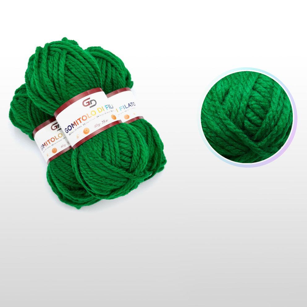 GD LOVES YOUR HOME Filato Acrilico 40g Toni Freschi – Gomitoli da Lavoro a Maglia e Uncinetto, Filo Grosso 35m – Set 3 Pezzi, 21 Colori Disponibili