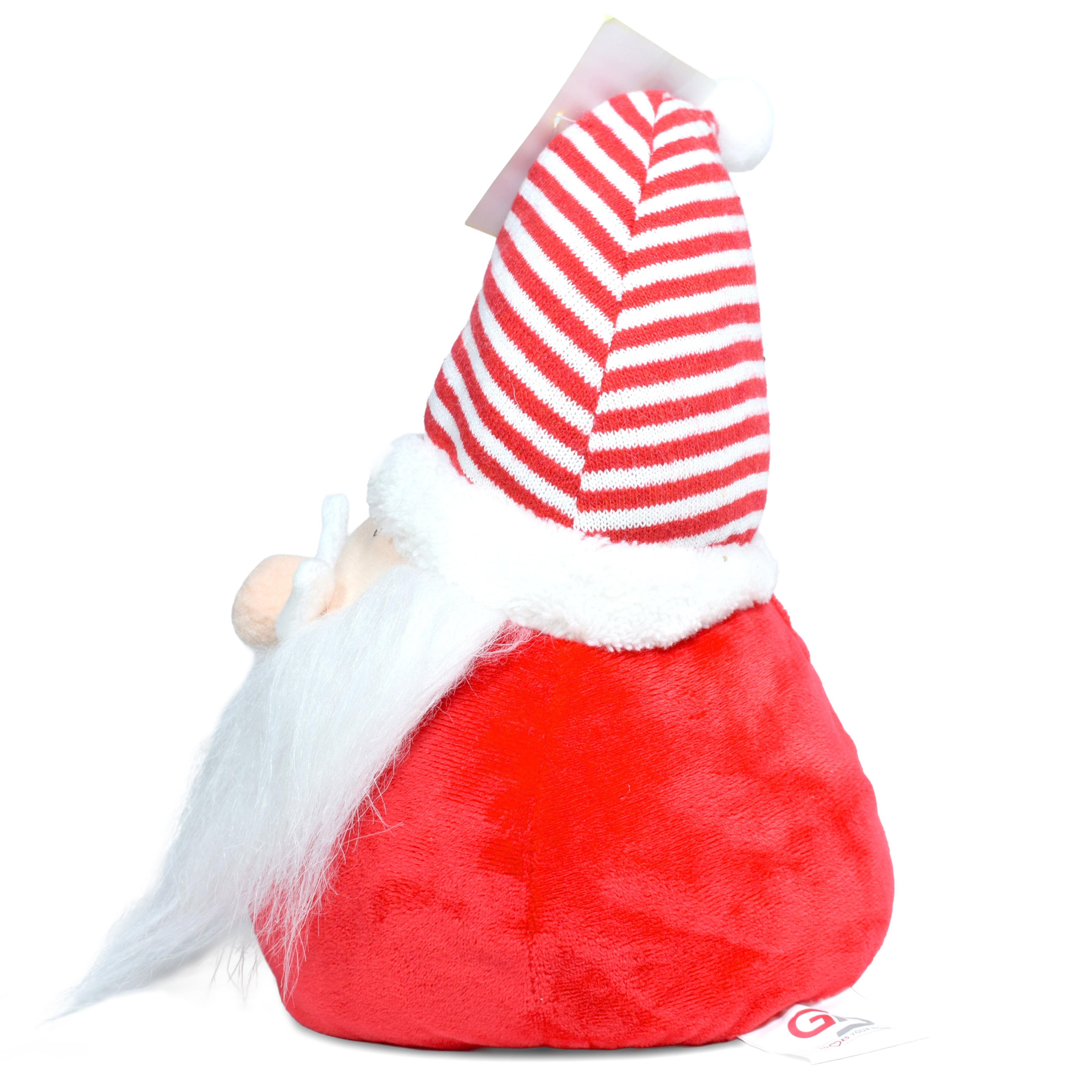 GD LOVES XMAS Fermaporta Babbo Natale 28 cm – Paraspiffero Natalizio Decorativo per Casa e Regalo di Natale – 2 Fantasie