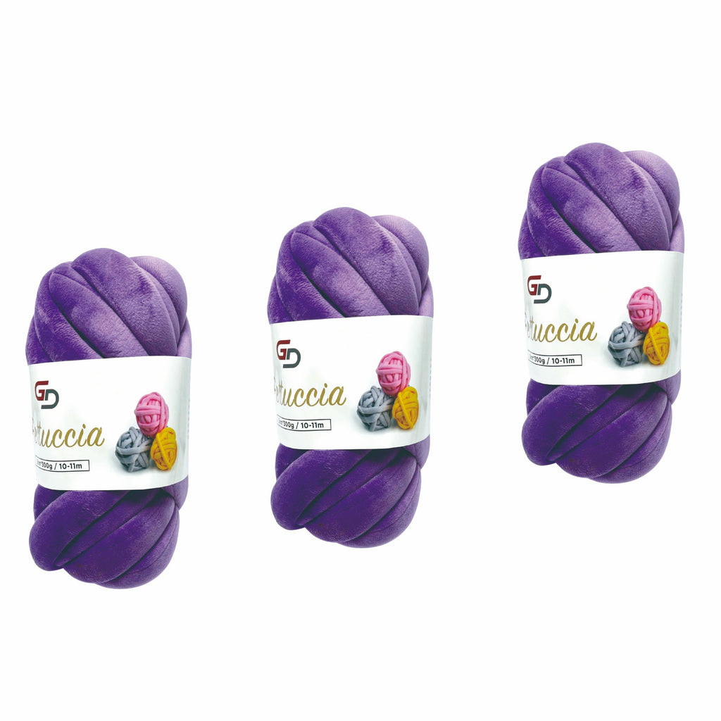 Filato Fettuccia Marshmallow spessa 3 cm – 300 g, 10 - 11 M, 17 colori Filato morbido e facile da lavorare per progetti creativi e cucito