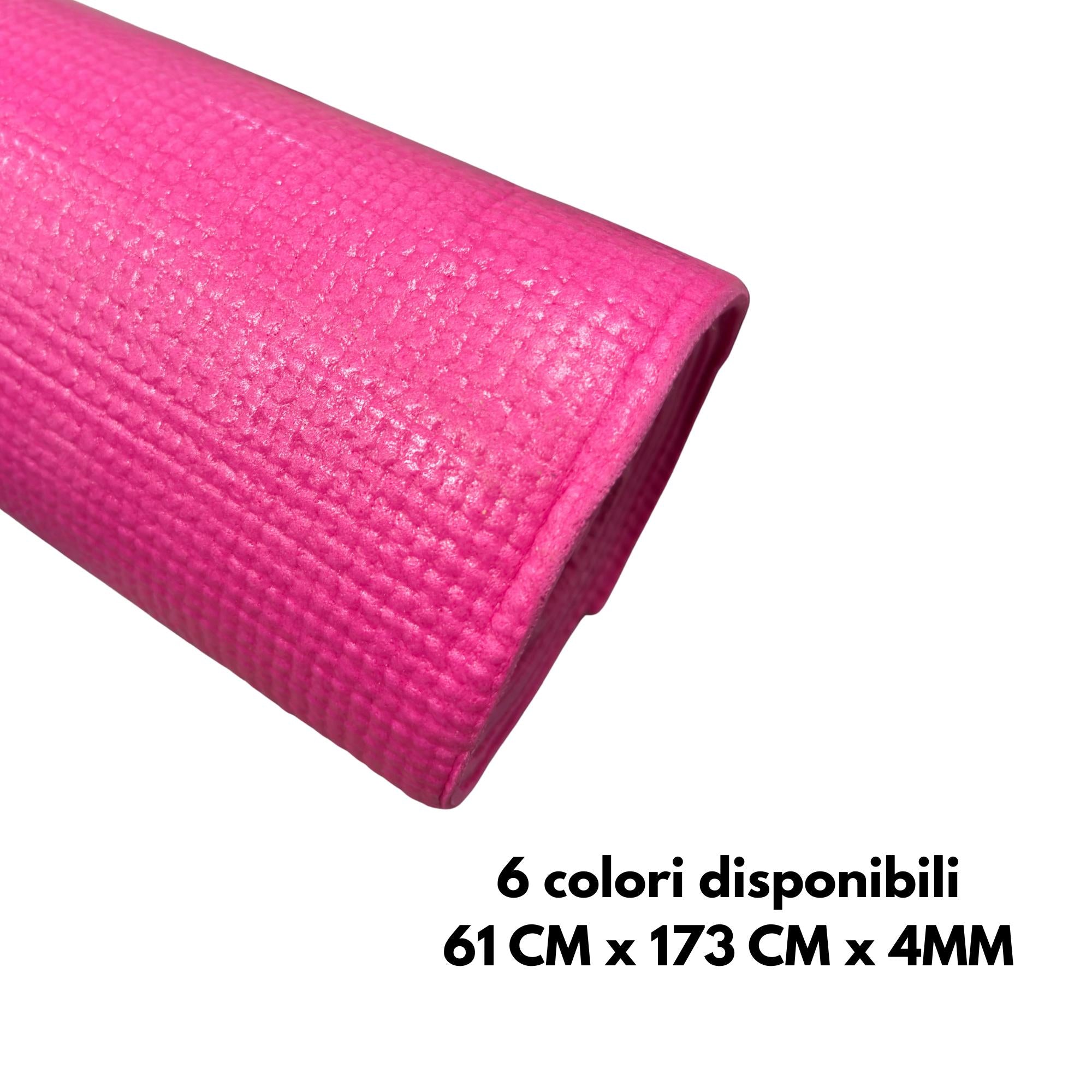 GD tappeto antiscivolo per yoga pilates 61 x 173 x 0,4 cm, tappetino per allenamento e stretching in casa e fuori casa