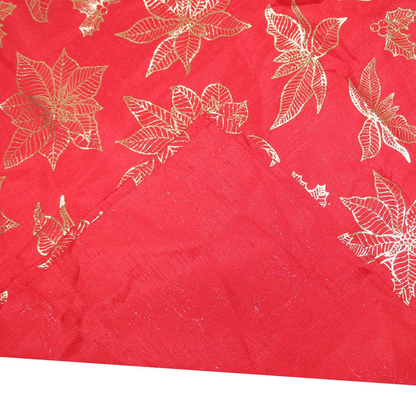 GD LOVES XMAS | Tovaglia Natalizia Antimacchia 140×180 cm • Fantasie Rosse per Tavola di Natale Elegante