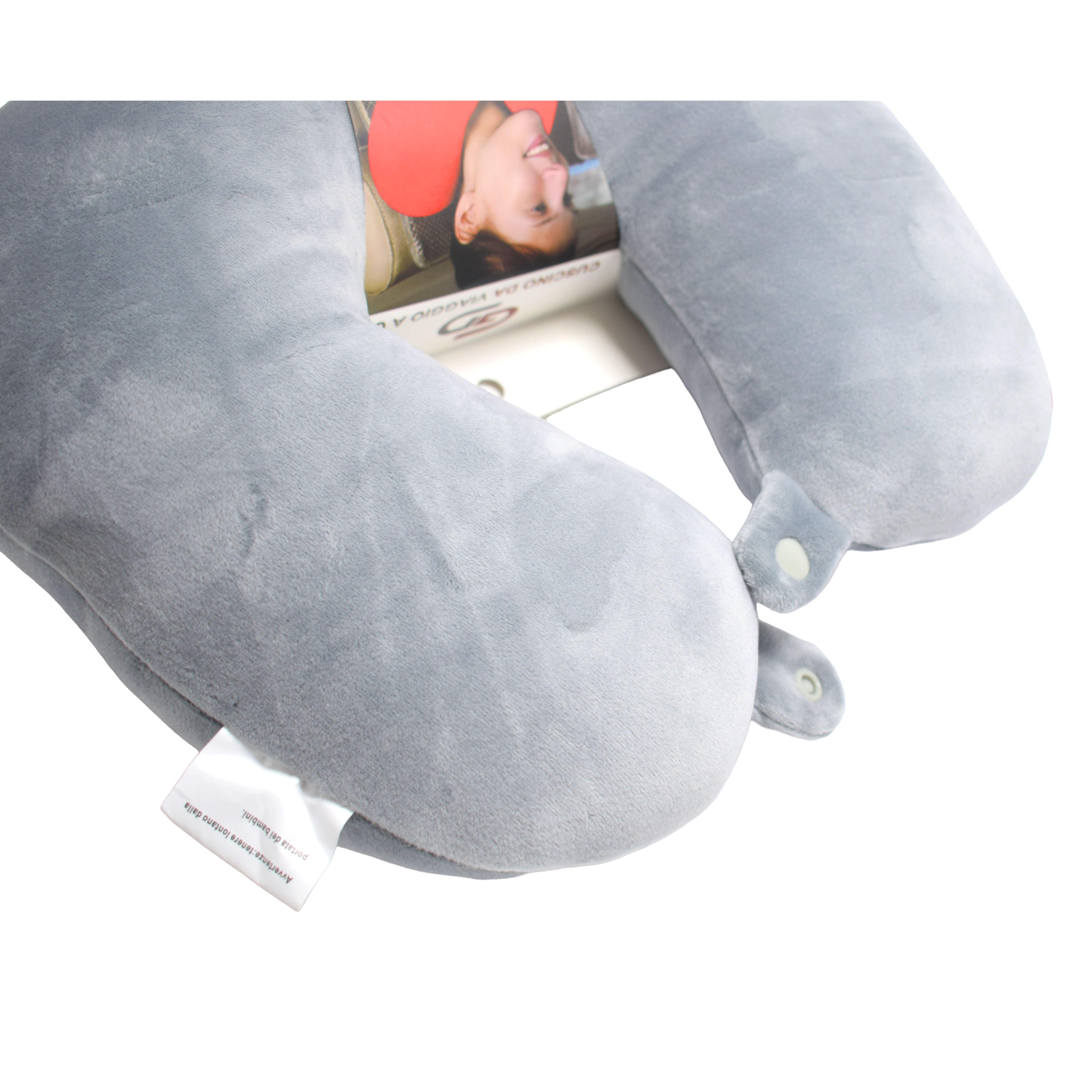 GD LOVES YOUR HOME Cuscino da Viaggio a U 30×30×10 cm | Supporto Morbido per Collo e Cervicale, Ideale per Aereo, Auto e Treno