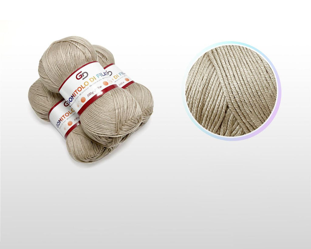 GD LOVES YOUR HOME Set 3 Gomitoli Filato Baby 100g – 6 Capi 248m Toni Neutri | Morbido Acrilico Resistente per Maglia e Uncinetto –18 Colori Disponibili