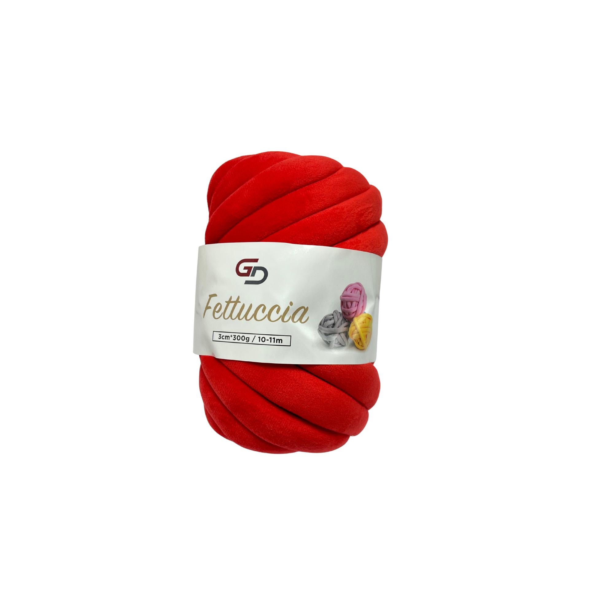 Filato Fettuccia Marshmallow spessa 3 cm – 300 g, 10 - 11 M, 17 colori Filato morbido e facile da lavorare per progetti creativi e cucito