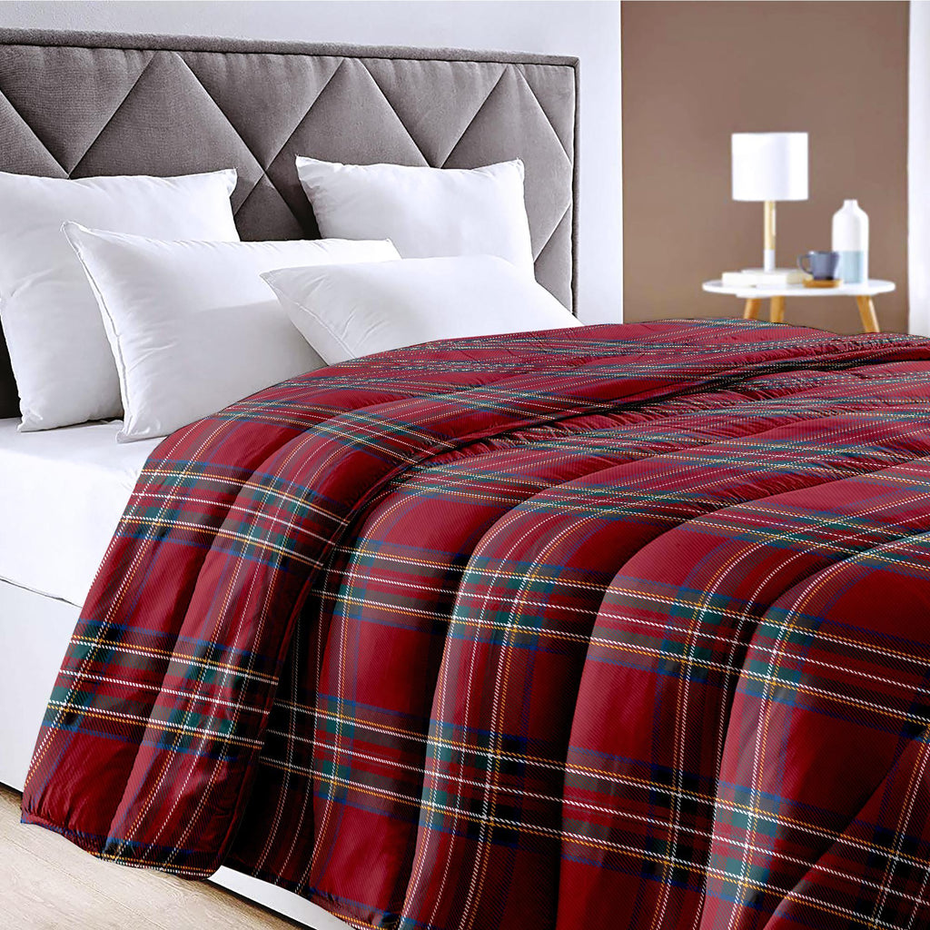 GD LOVES YOUR HOME Trapunta Leggera Matrimoniale Invernale 260×260 cm – MADE IN ITALY, Microfibra Mano Pesca, Anallergica e Duck Friendly – Coperta Imbottita con Bordatura Laser, Fantasie Stampate