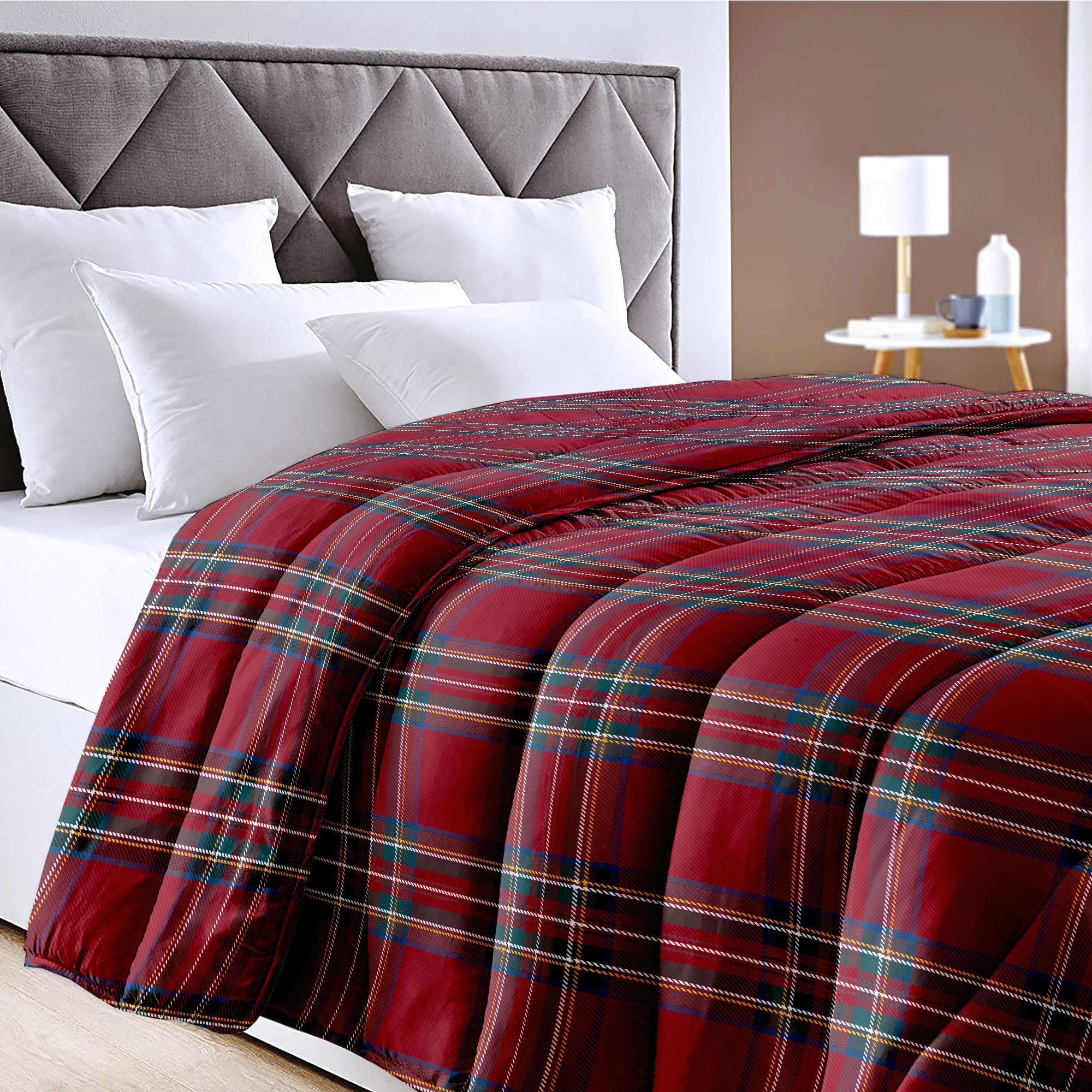 GD LOVES YOUR HOME Trapunta Leggera Matrimoniale Invernale 260×260 cm – MADE IN ITALY, Microfibra Mano Pesca, Anallergica e Duck Friendly – Coperta Imbottita con Bordatura Laser, Fantasie Stampate