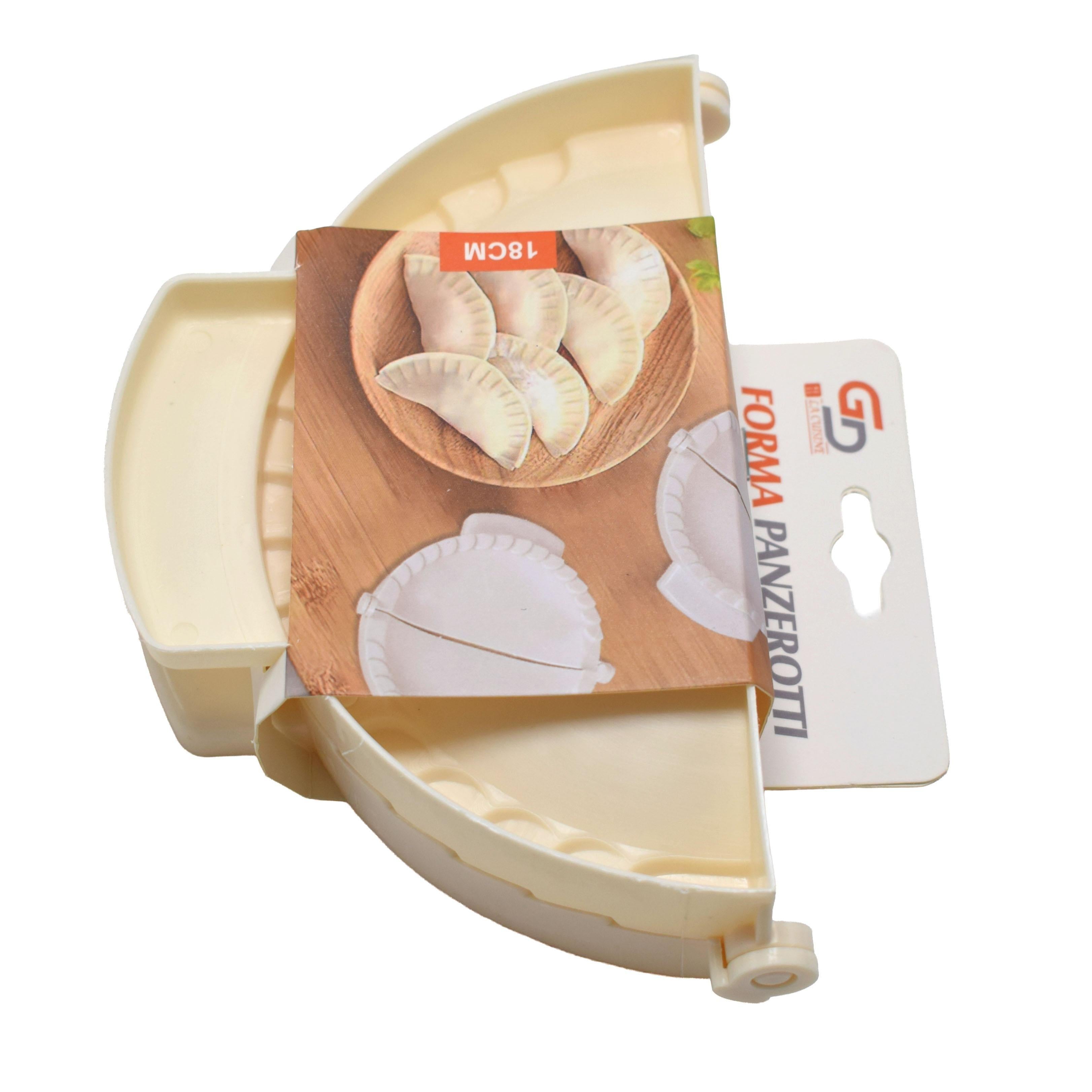 GD LA CUISINE Forma Panzerotti/Ravioli – Stampi per Paste Ripiene in Plastica, 12 cm • 14 cm • 18 cm | Perfetti per Panzerotti, Ravioli, Empanadas e Dolci