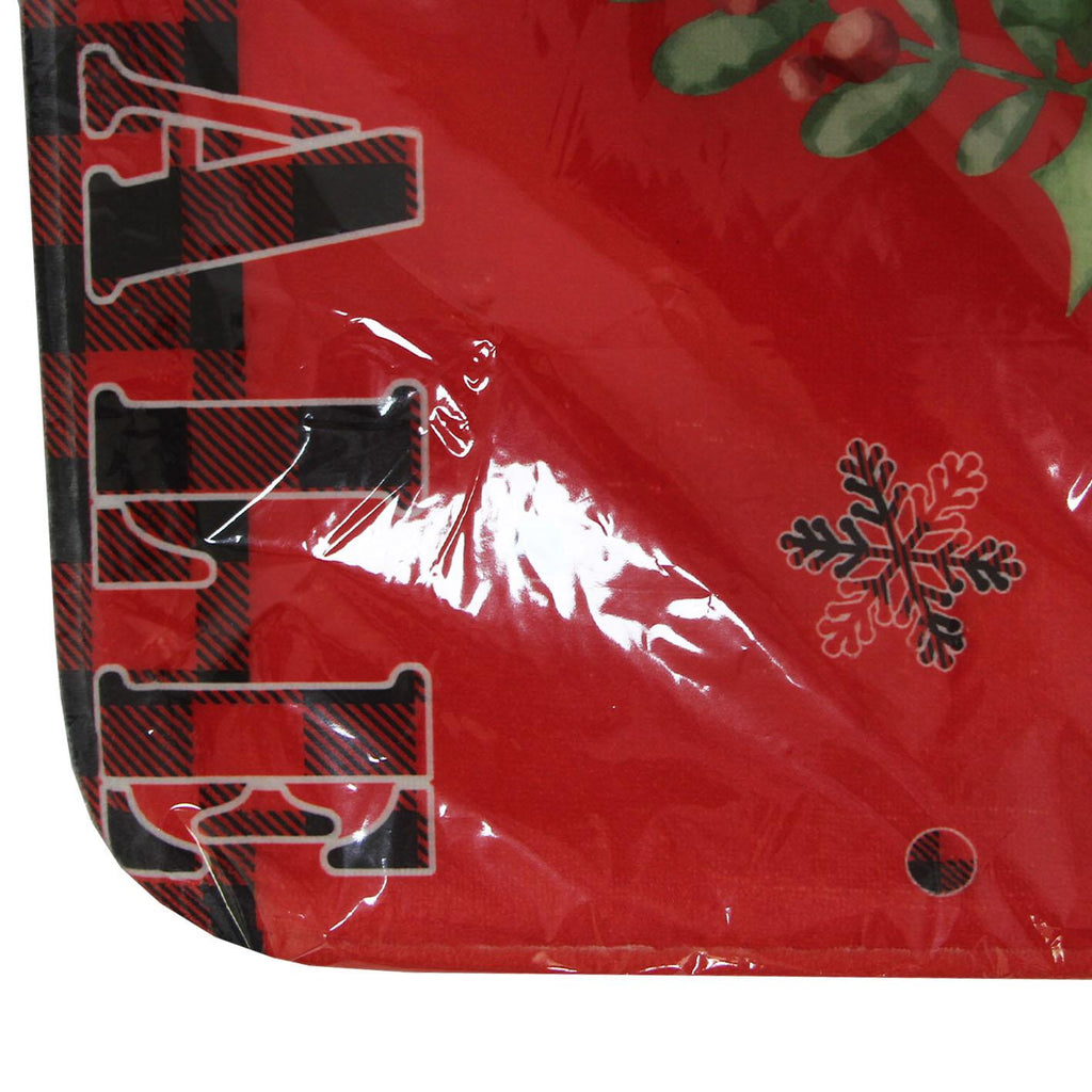 GD LOVES XMAS Tappetino Natalizio Antiscivolo 45×75 cm | Morbido, Lavabile e Decorativo per Ingresso o Cucina