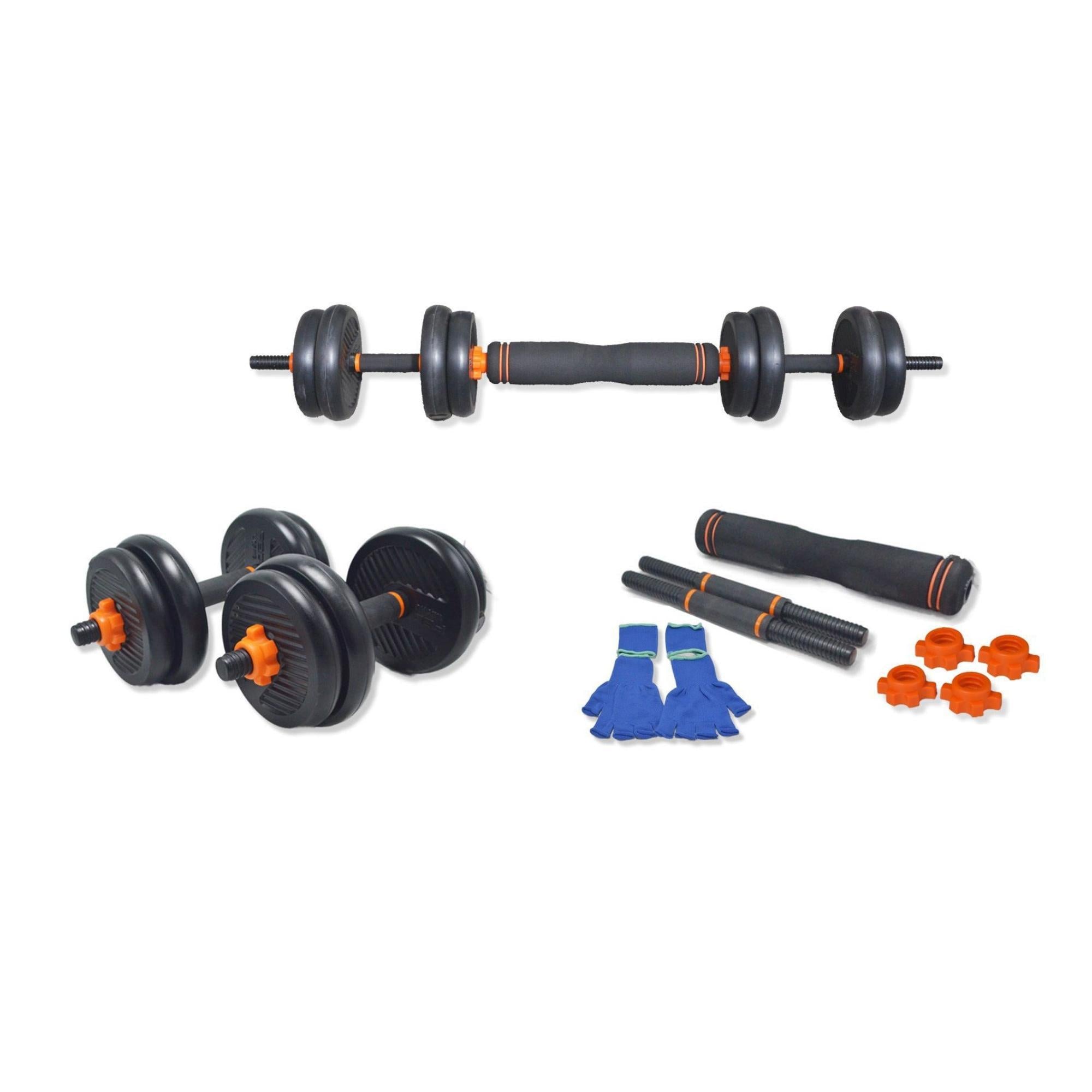 Set Manubri Componibili con Bilancieri, Pesi Regolabili da 10-30 kg