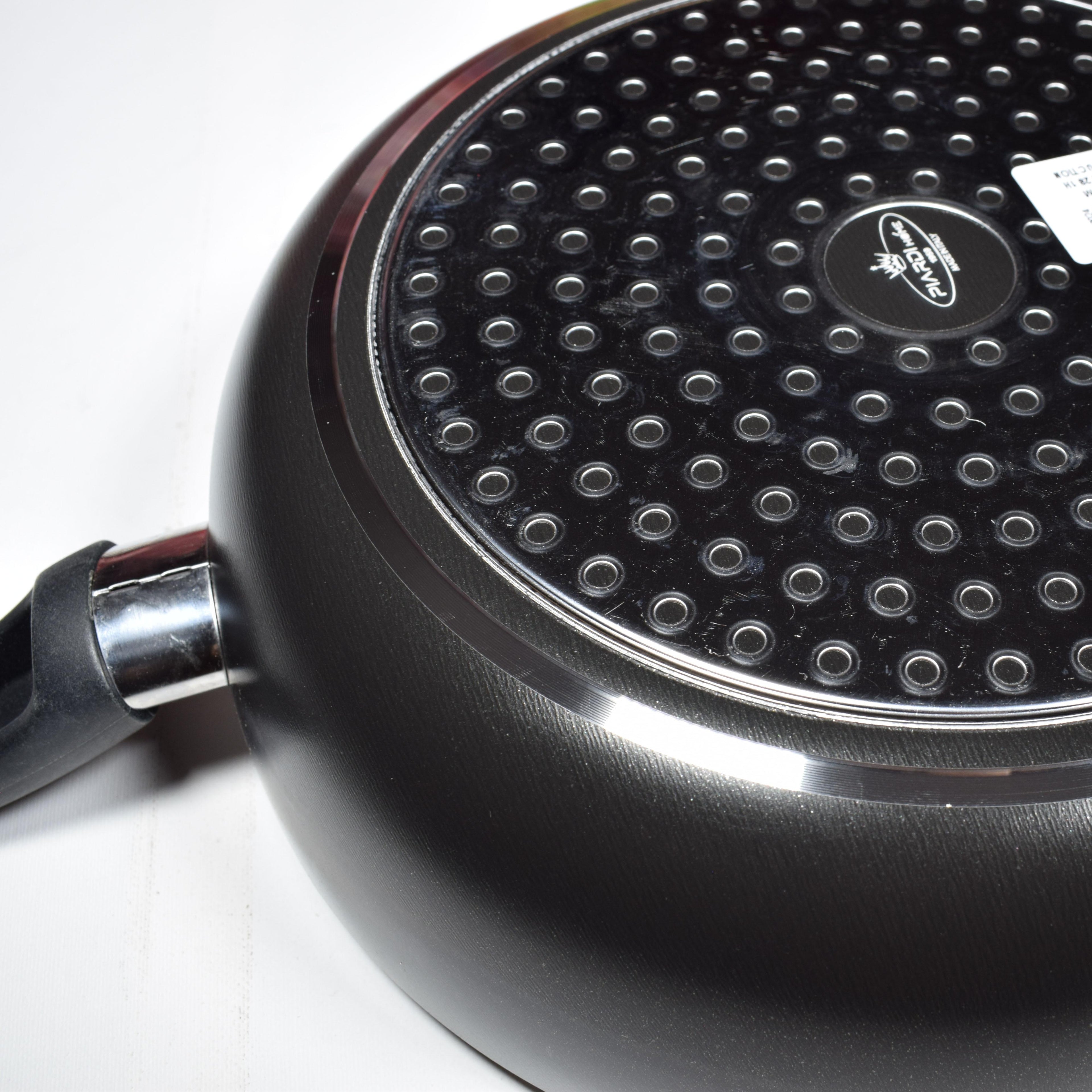 GD LA CUISINE Padella Alta Antiaderente 28 cm Fondo Induzione, Altezza 7,5 cm, Effetto Pietra, Manico Ergonomico – Cucina Sana e Uniforme, Made in Italy, Alta Qualità