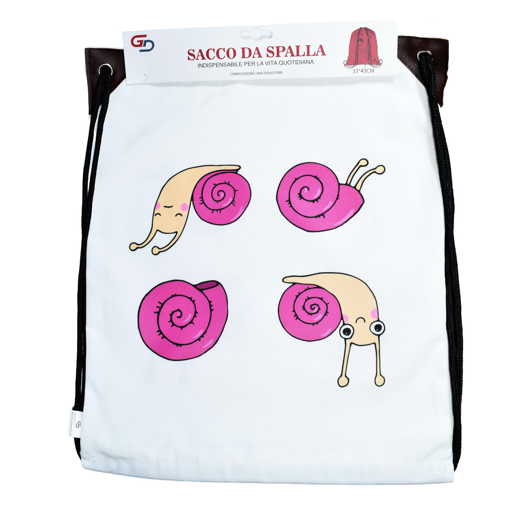 GD LOVES YOUR HOME Sacco Scarpe da Spalla Decorato in Tela Resistente 33x43cm | Zainetto Leggero per Palestra, Viaggio e Uso Quotidiano