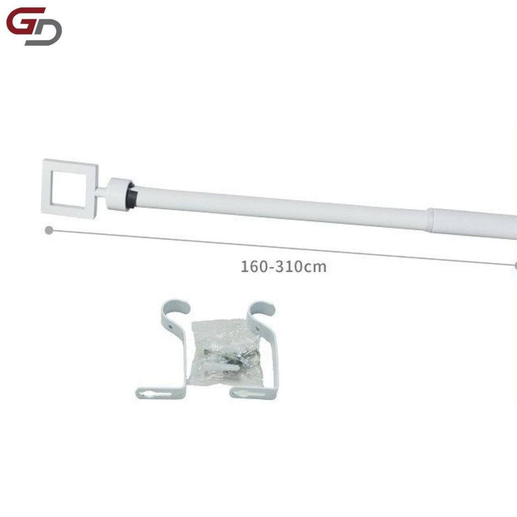 bastone per tende / asta per tenda estendibile. 100% ferro, misure 70-120cm, 120-210cm, 160-310cm. colore bianco, bronzo, argento e oro.