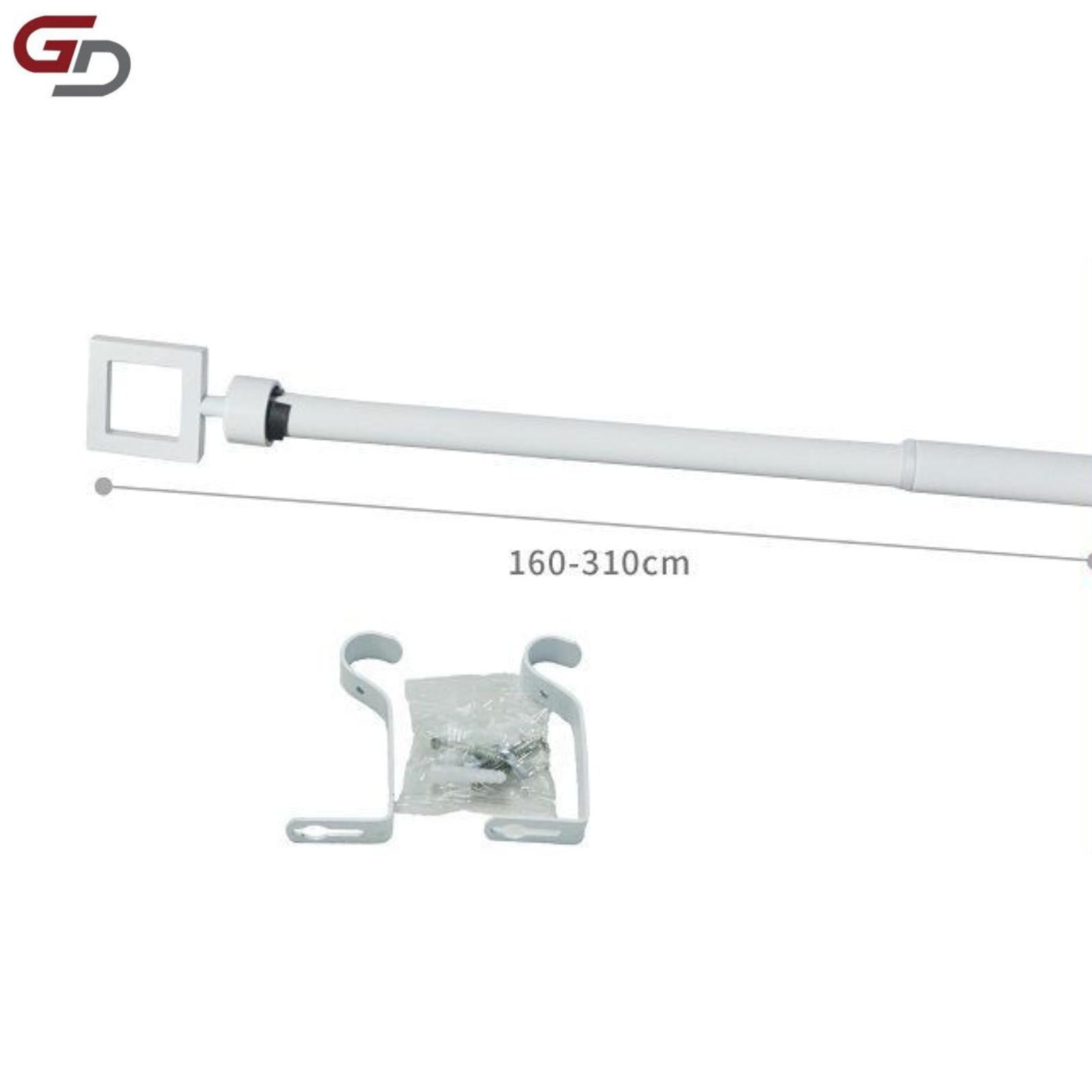 bastone per tende / asta per tenda estendibile. 100% ferro, misure 70-120cm, 120-210cm, 160-310cm. colore bianco, bronzo, argento e oro.