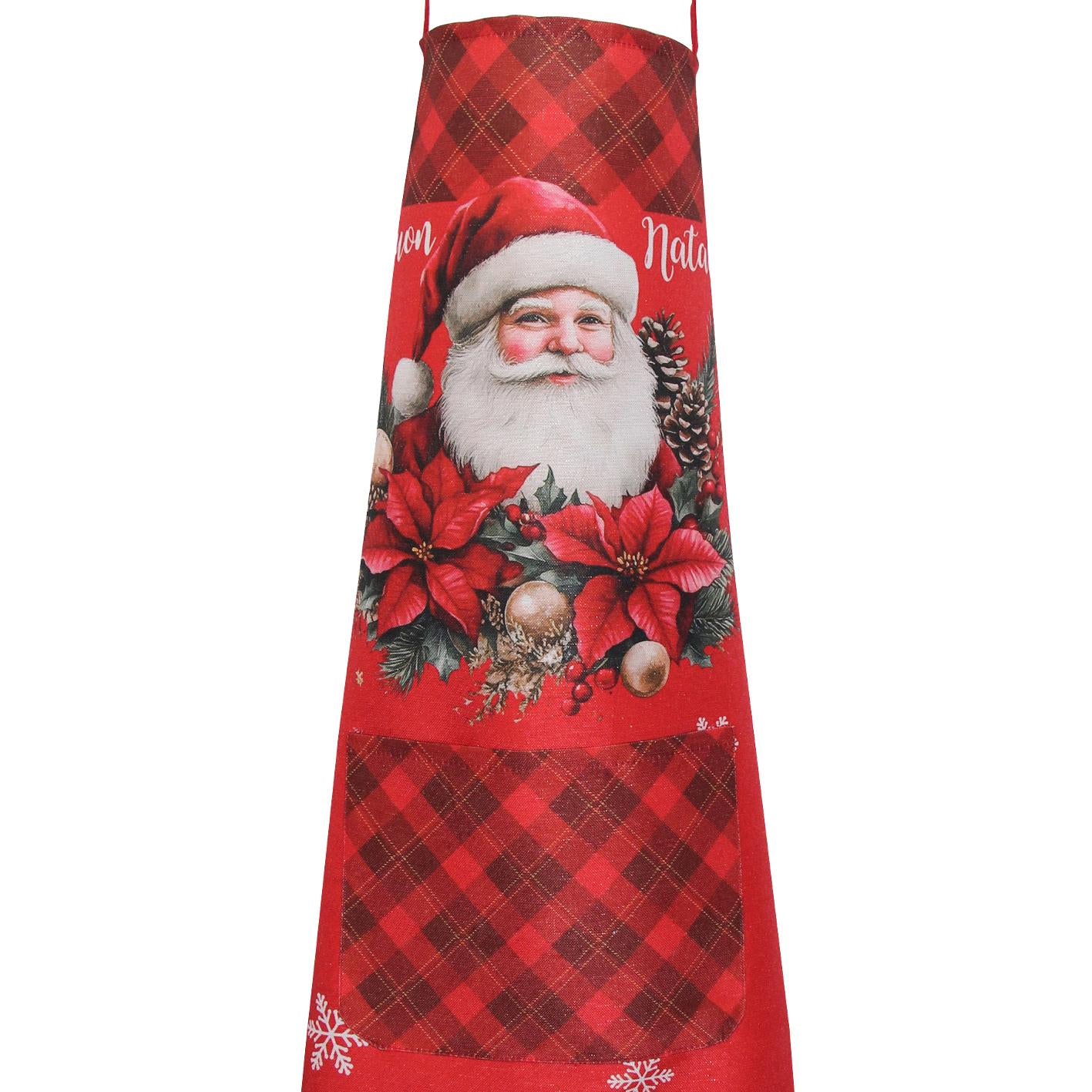 GD LOVES XMAS Grembiule Natalizio 65×85 cm  Grembiule da Cucina Antimacchia con Stampe Festive – Decorazione Casa e Idea Regalo di Natale