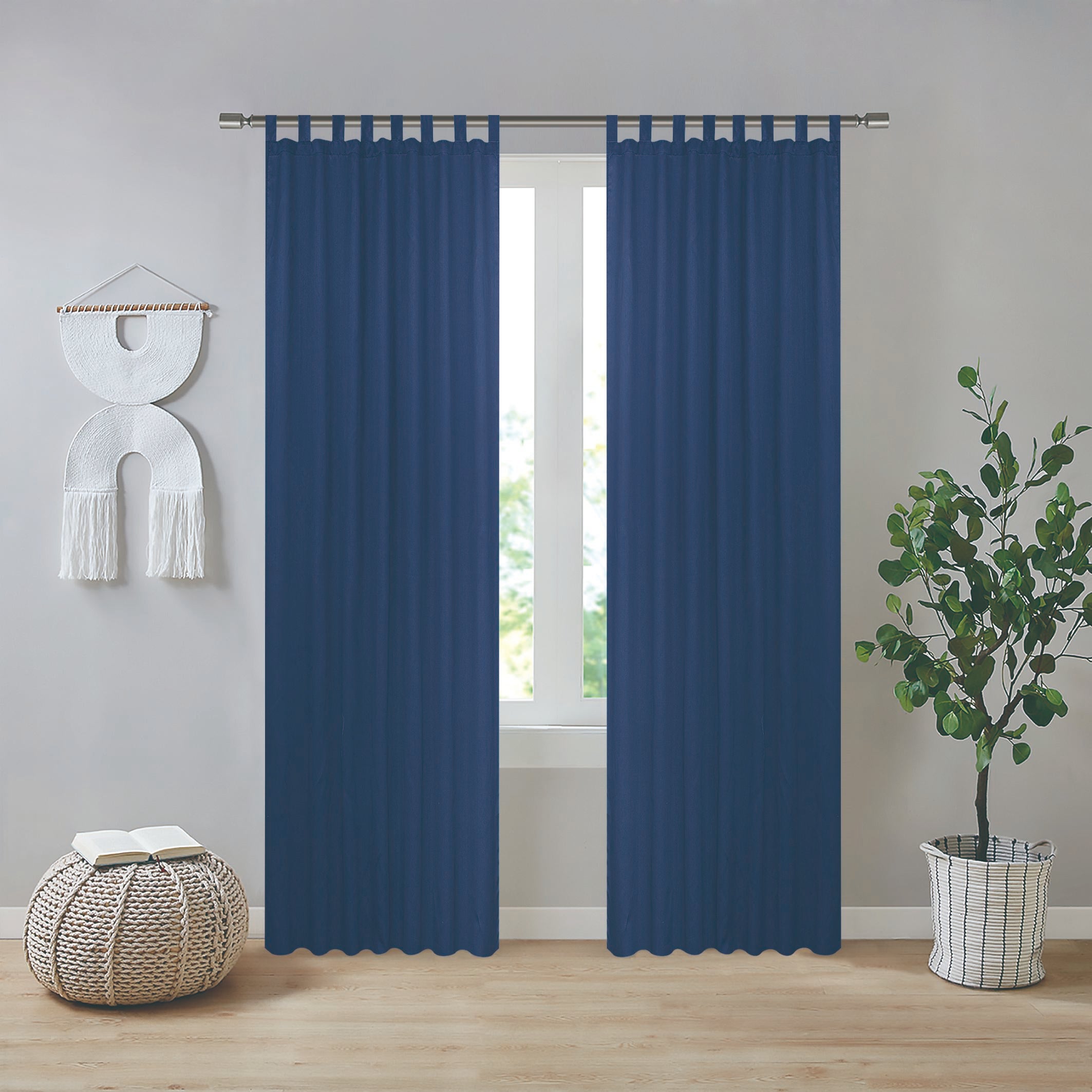 GD LOVES YOUR HOME Tenda per Casa STELLA 140×280 cm in Poliestere Effetto Lino con Passanti Superiori Rinforzati 10 Colori Moderni per Arredo Elegante