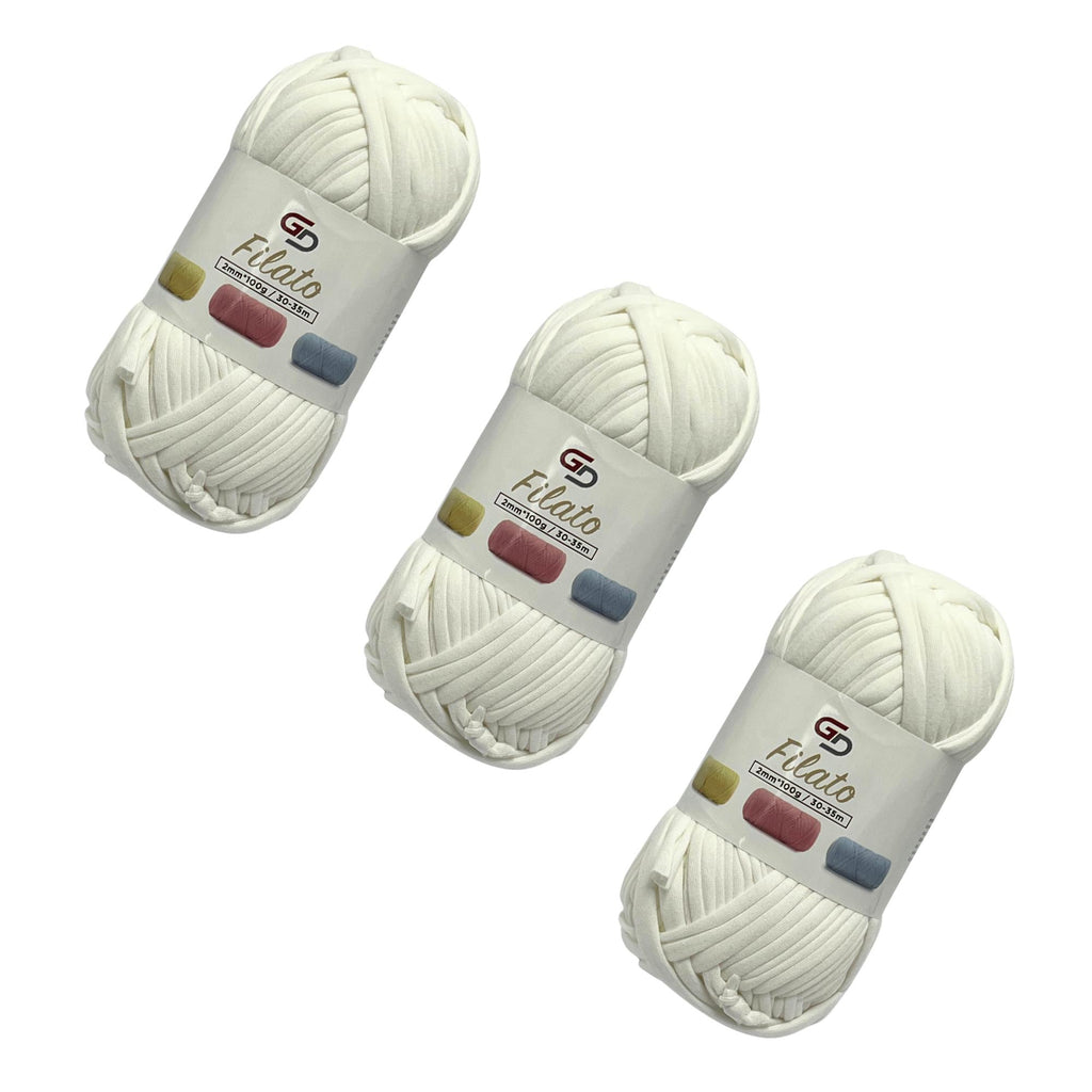 SET 3 ROTOLI DI FILATO 2MM * 100G, 30-35M, 19 COLORI DISPONIBILI