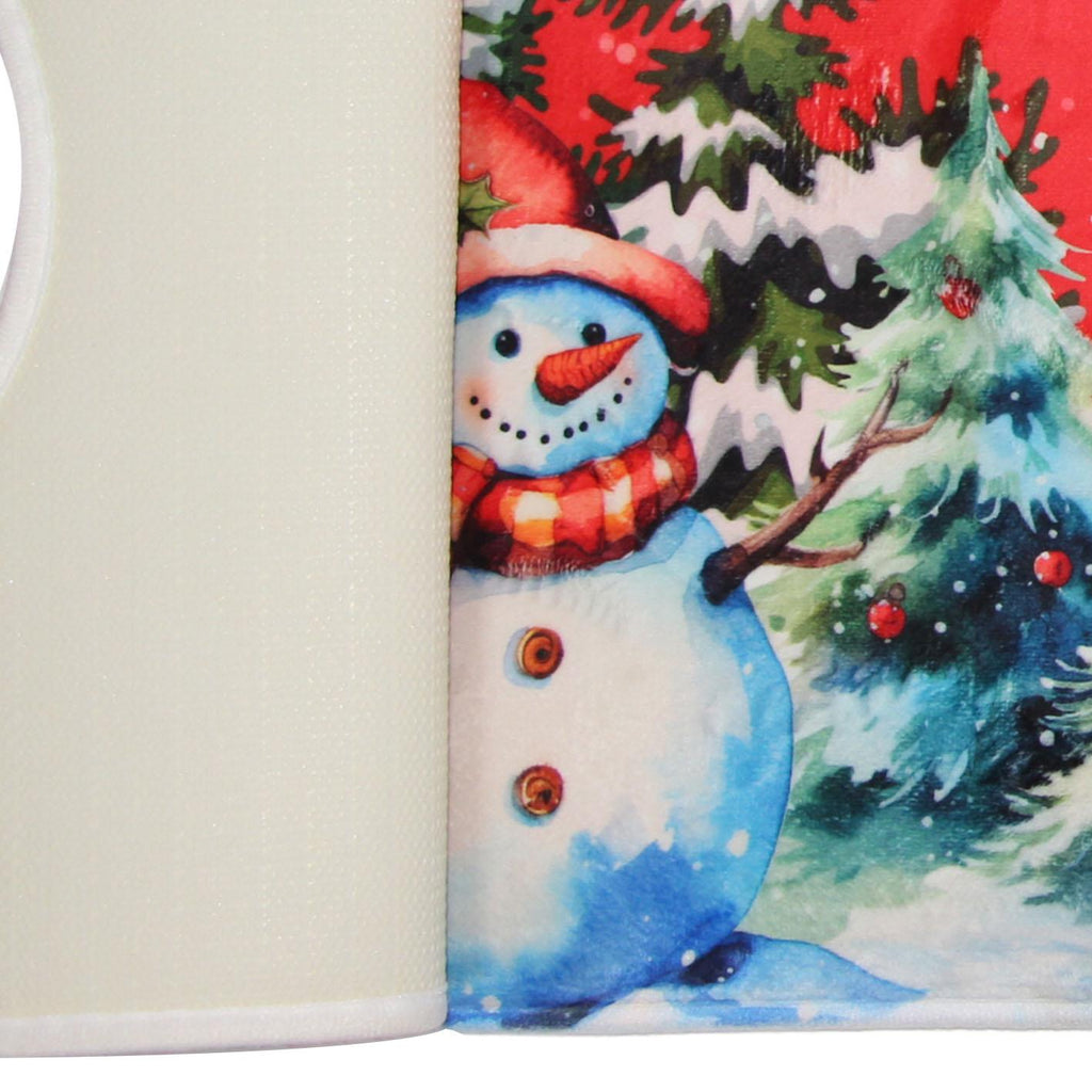GD LOVES XMAS Set Tappeti Natalizi 3 Pezzi Antiscivolo | Morbidi, Lavabili e Decorativi per Bagno o Ingresso