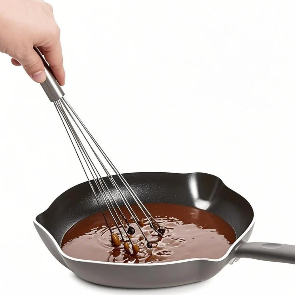 GD LA CUISINE Frusta a Sfera in Acciaio Inox 30,5 cm | Frusta Manuale Multifunzione Professionale per Cucina, Dolci e Uova