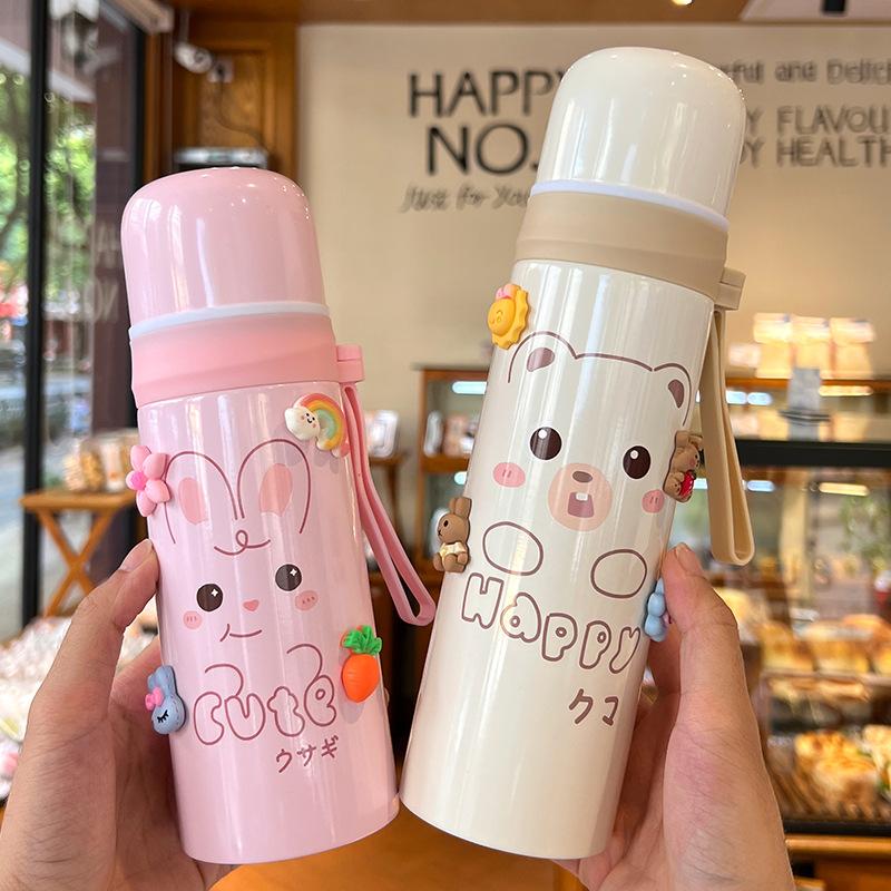 GD LA CUISINE Bottiglia Thermos Acciaio Inox 350ml, 500ml o 750ml | Borraccia Termica Ermetica 8-24h Caldo & Freddo, Scuola, Ufficio e Viaggi