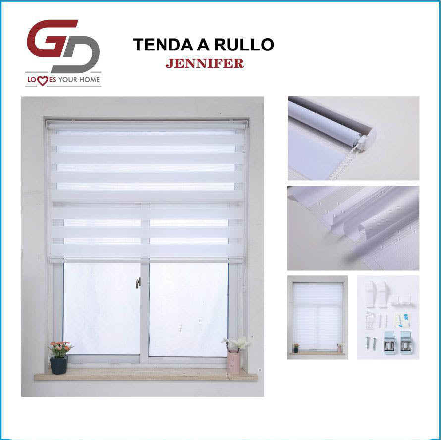 Tenda a Rullo Zebra per Interni GD LOVES YOUR HOME – Regolazione Luce e Privacy su Misura